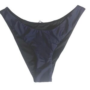 J Crew Navy Mid Rise Cheeky Bikini Bottom‎ - Size Small NWT